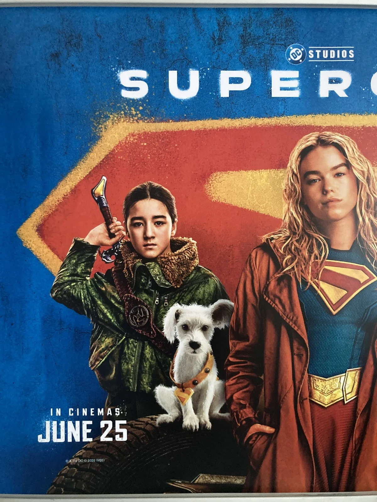 SUPERGIRL 2026 Original UK Quad Cinema Poster DC LOBO Jason Momoa, изображение 3