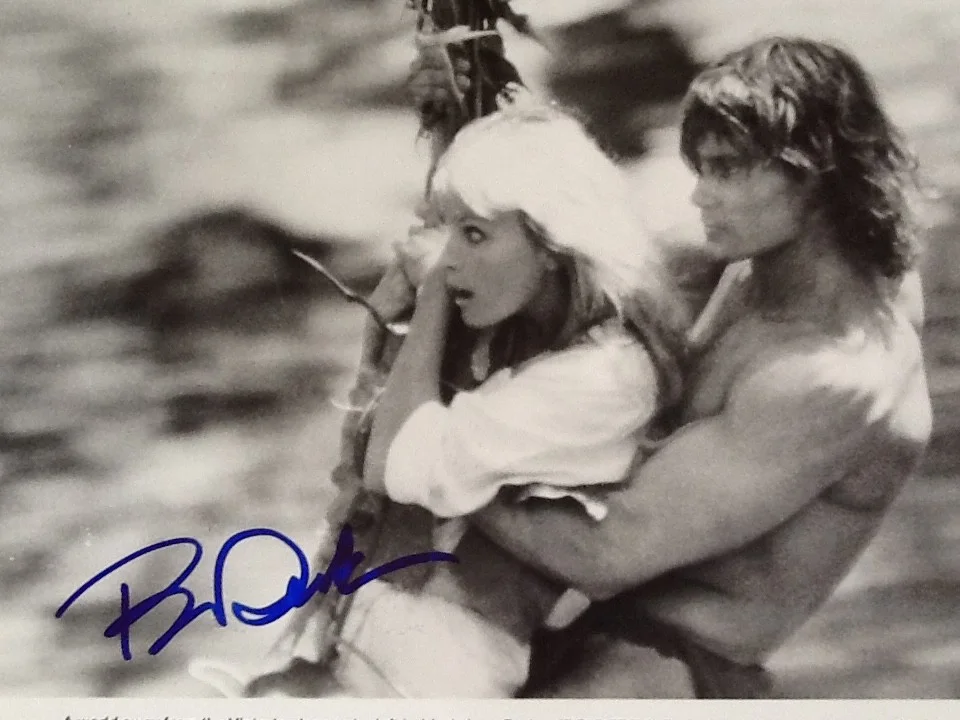 Bo Derek SIGNED 8x10 Photo 1981 "Tarzan" with Miles O'Keeffe Cult Film Sexy!!, изображение 3