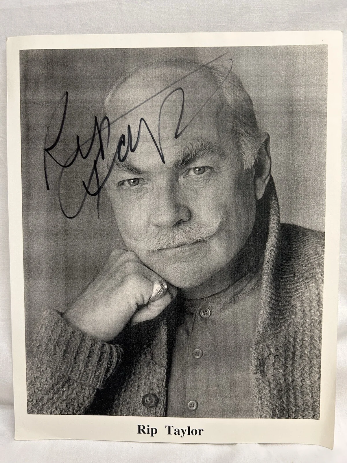 Rip Taylor — Rip Taylor American Actor 8x10 Black White Picture & a Personal Letter Signed, image 4