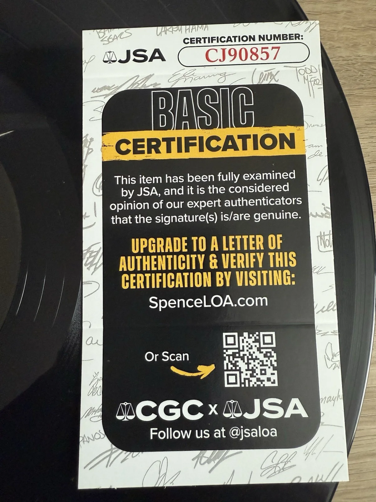 ZACH TOP SIGNED AUTOGRAPHED COLD BEER & COUNTRY VINYL RECORD DISC COUNTRY JSA, image 5
