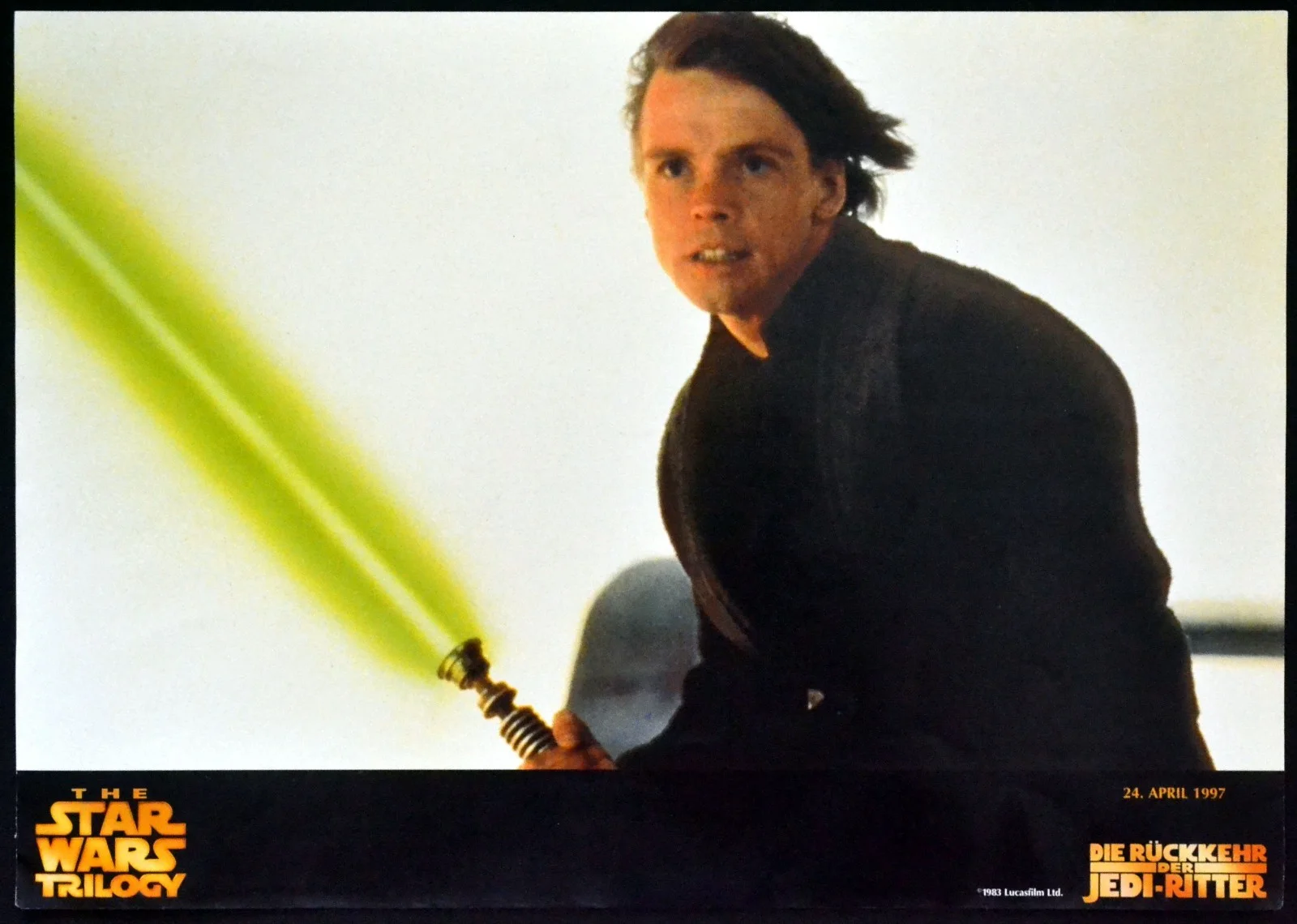 STAR WARS TRILOGY 1997 Harrison Ford, Mark Hamill 4 GERMAN LOBBY CARDS, изображение 4