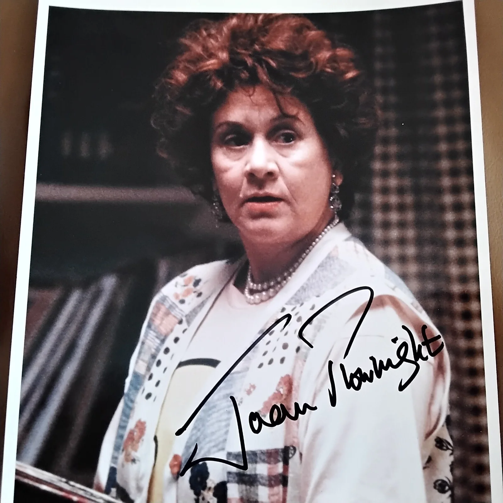 Joan Plowright SIGNED Photo Movie TV Actress Olivier Enchanted April Avalon Dame, изображение 2