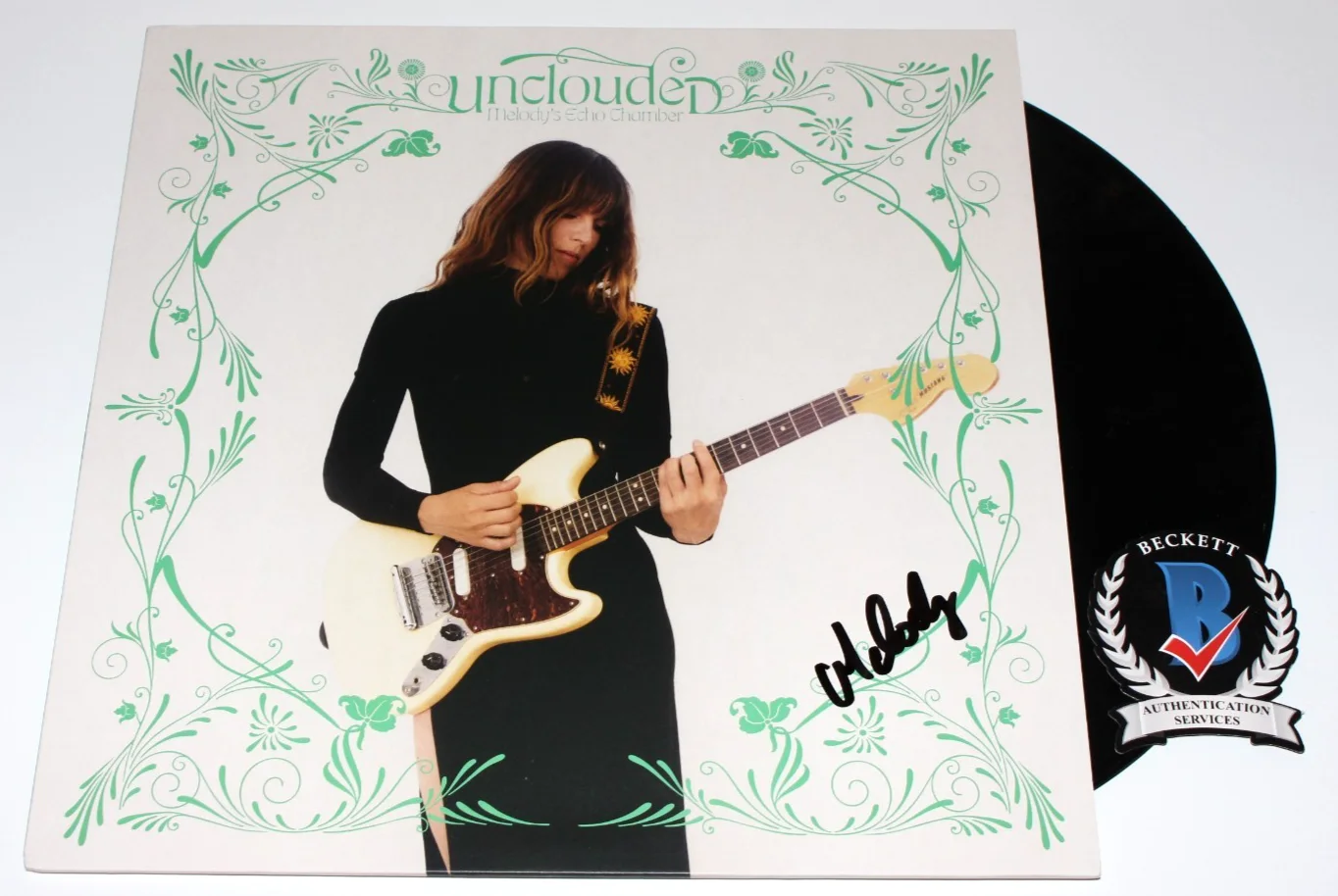 MELODY'S ECHO CHAMBER SIGNED UNCLOUDED VINYL RECORD ALBUM LP PROCHET BECKETT COA, изображение 2