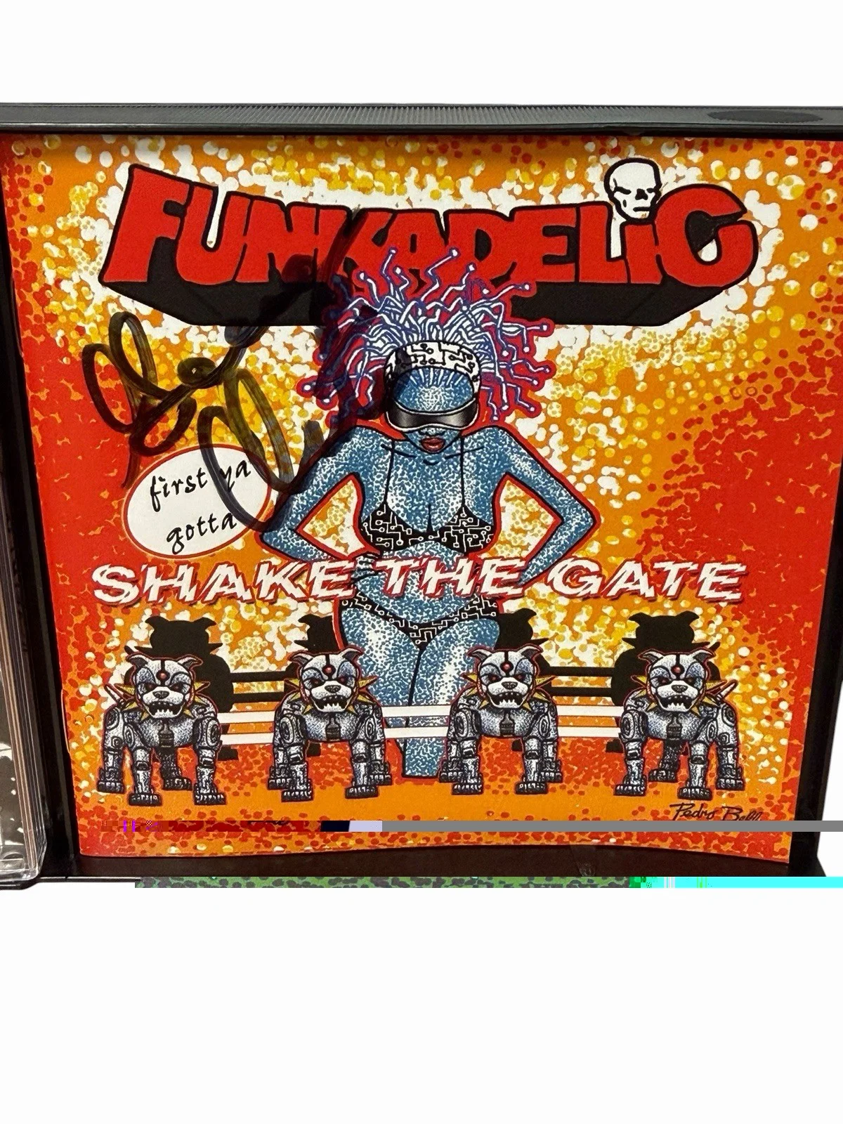 George Clinton Autographed CD Booklet Funkadelic Shake the Gate JSA/COA, image 5