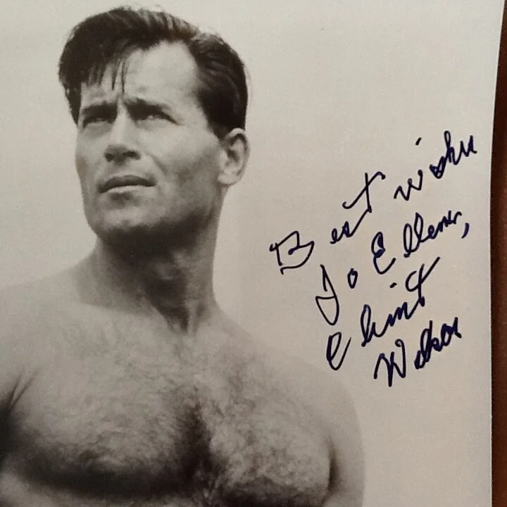 Clint Walker SIGNED Photo 50s Movie TV Actor Cheyenne Dirty Dozen Westerns Hunk, изображение 3