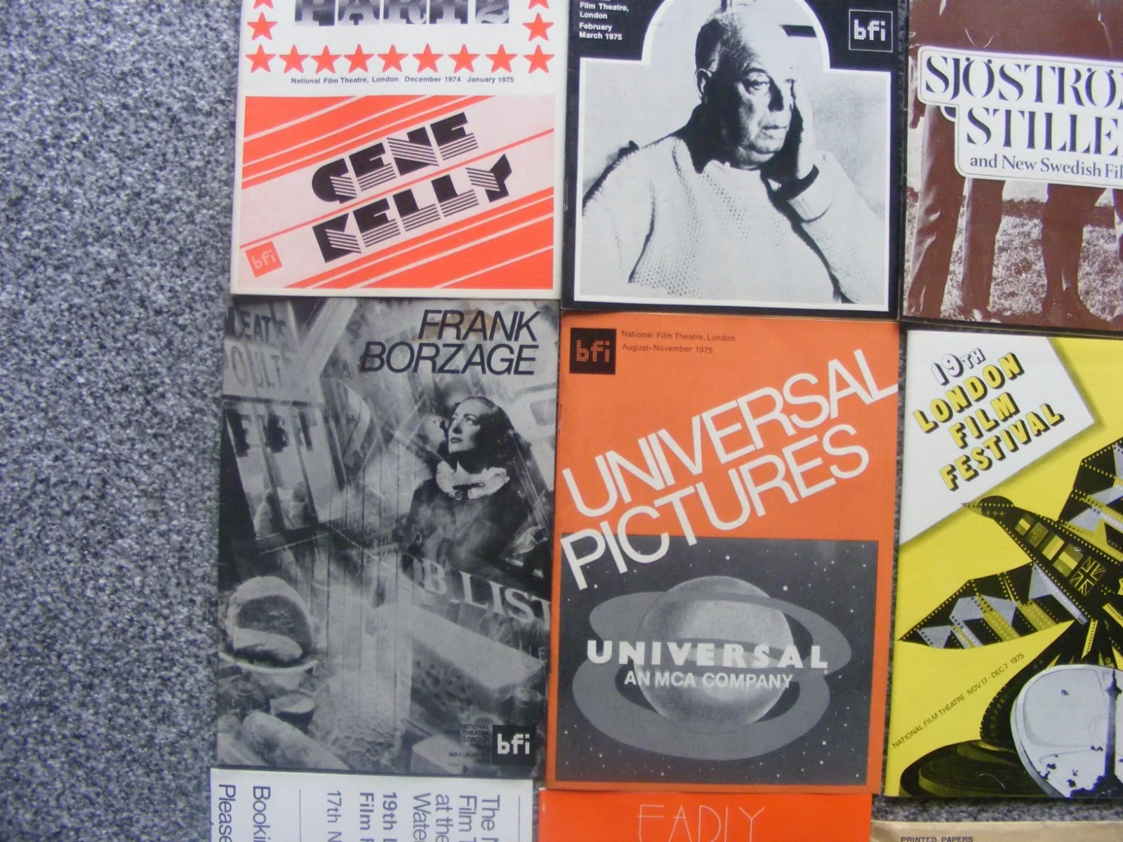 vintage 1975 national film theatre BFI small magazines; war of the worlds, the b, изображение 2