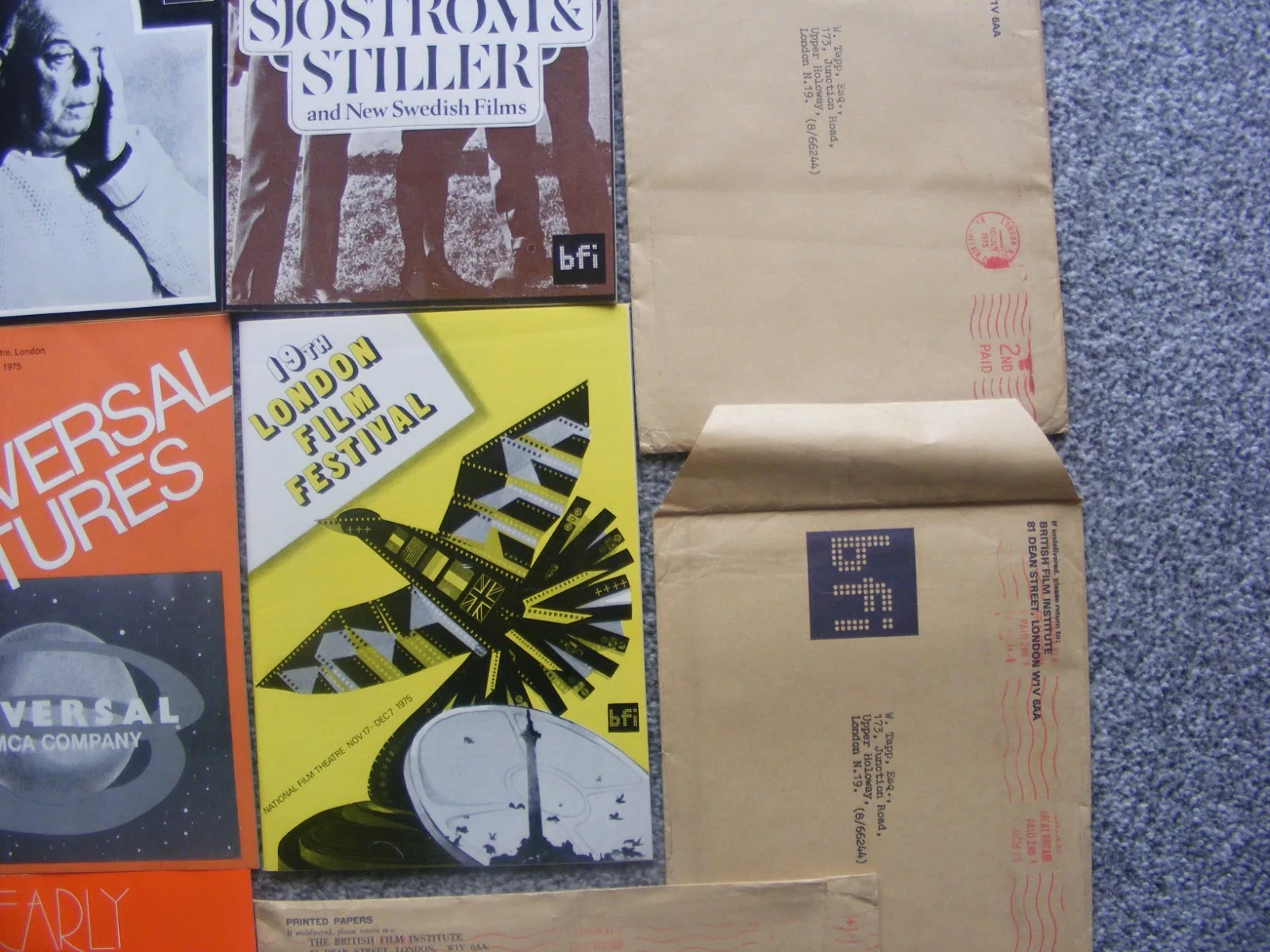 vintage 1975 national film theatre BFI small magazines; war of the worlds, the b, изображение 3
