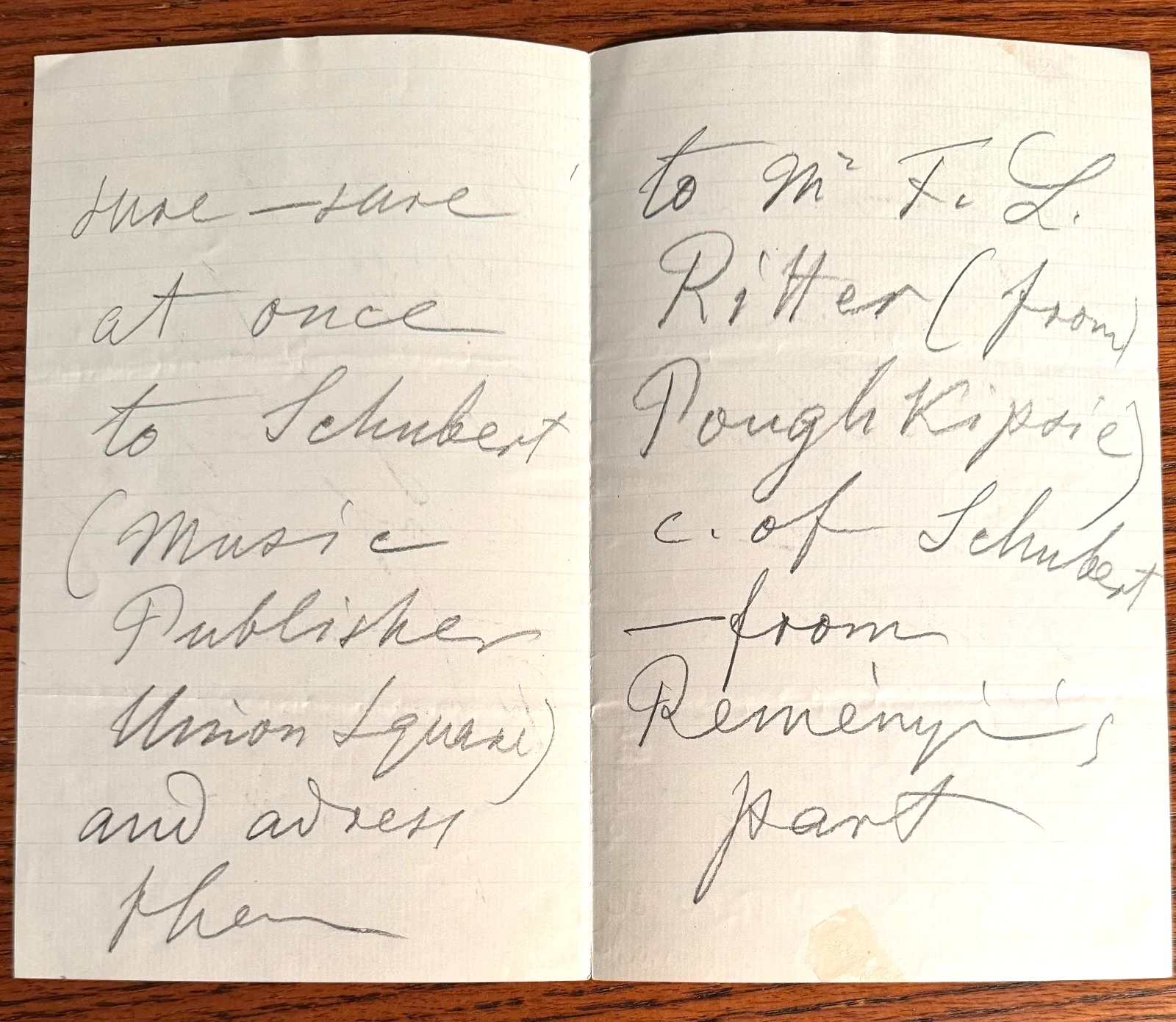 EDE REMENYI autograph letter RITTER San Francisco violinist discovered Brahms, image 3