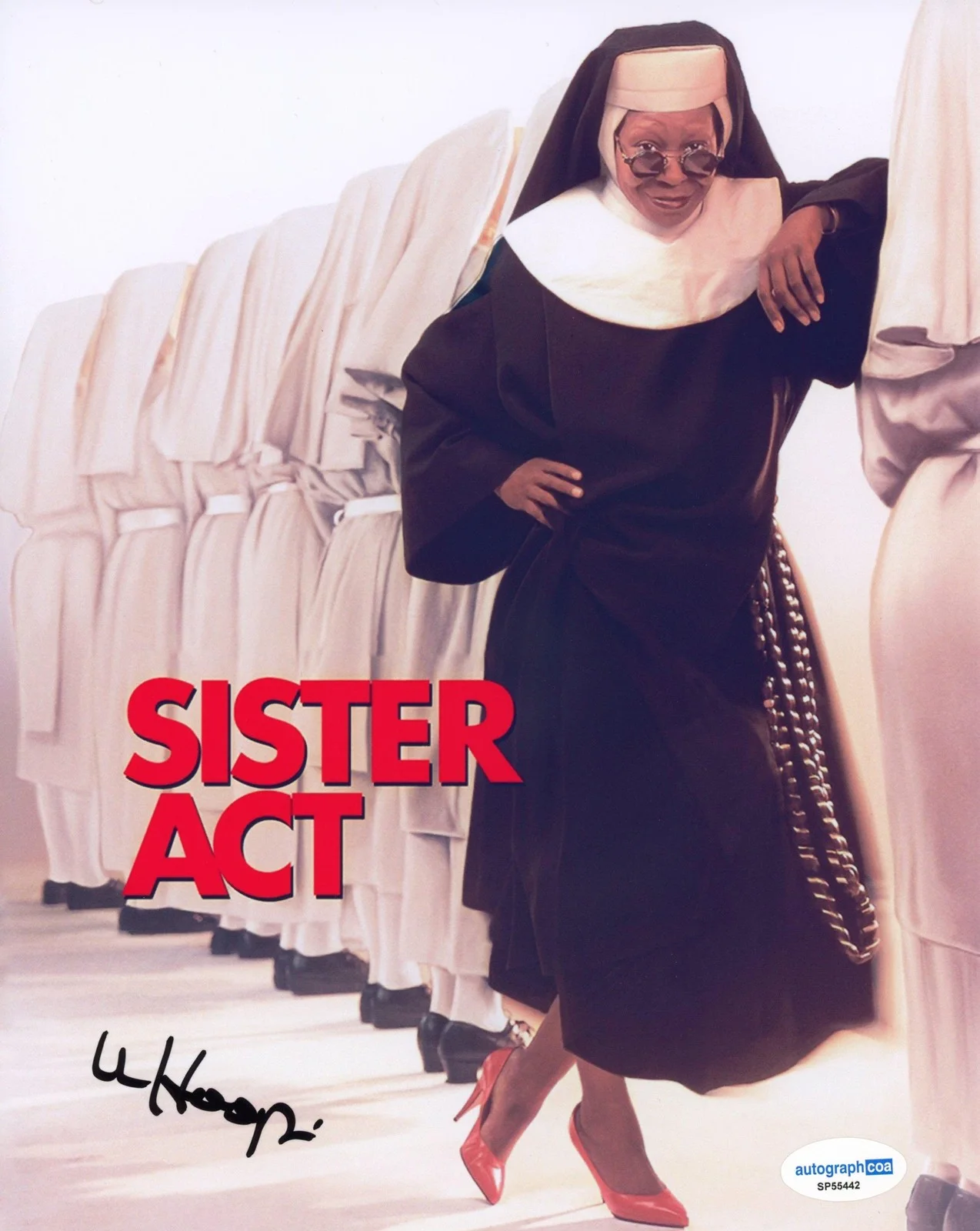 Whoopi Goldberg — Whoopi Goldberg "Sister Act" AUTOGRAPH Signed 'Deloris' 8x10 Photo C ACOA, изображение 2