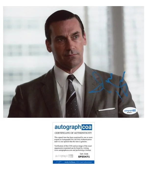Jon Hamm — Jon Hamm "Mad Men" AUTOGRAPH Signed Autographed 'Don Draper' 8x10 Photo F ACOA