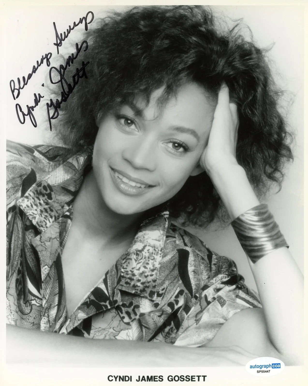 Cyndi James Gossett — Cyndi James Gossett "Days of Our Lives" AUTOGRAPH Signed 8x10 Photo ACOA, изображение 2
