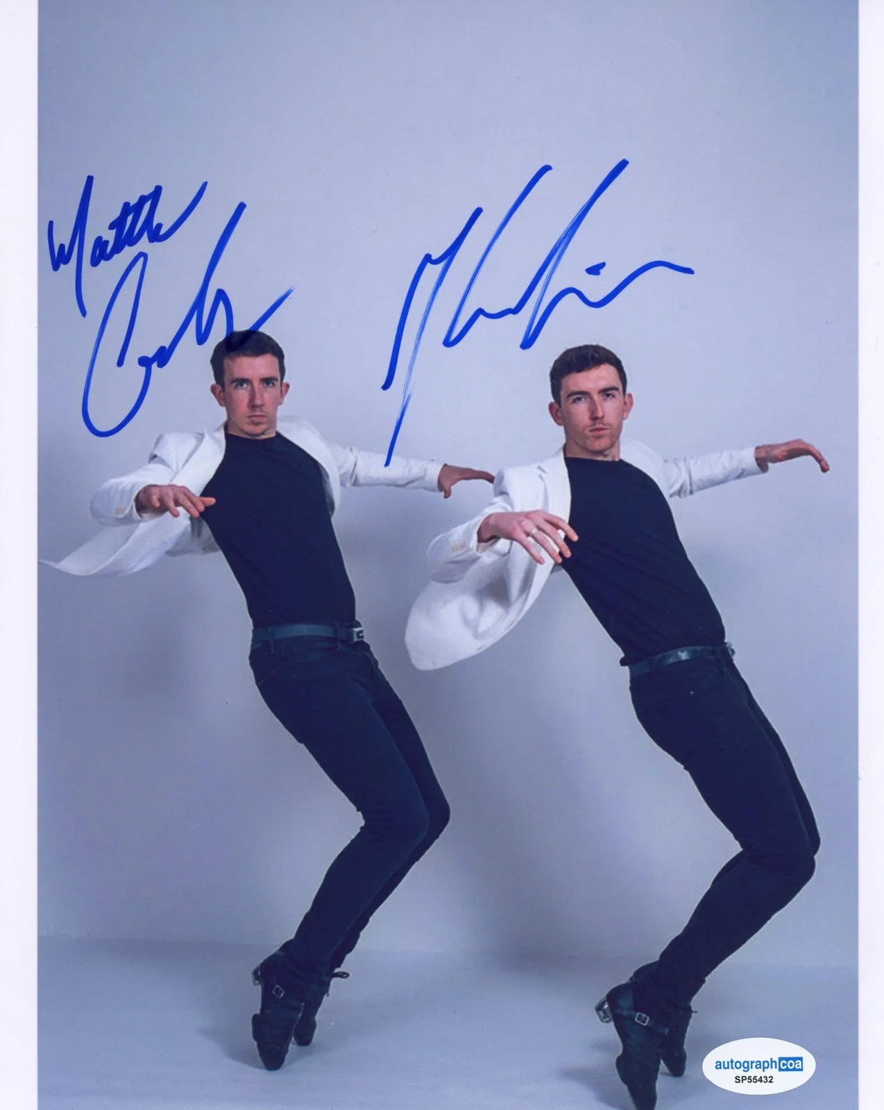 Matthew Gardiner, Michael Gardiner — Michael & Matthew Gardiner "Gardiner Brothers" SIGNED Irish Dancers 8x10 Photo, image 2