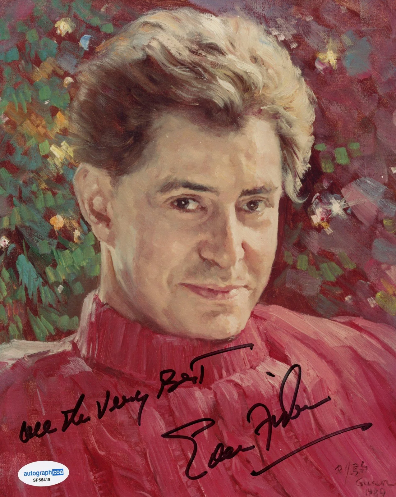 Eddie Fisher — Eddie Fisher "The Eddie Fisher Show" AUTOGRAPH Signed 8x10 Photo B ACOA, изображение 2