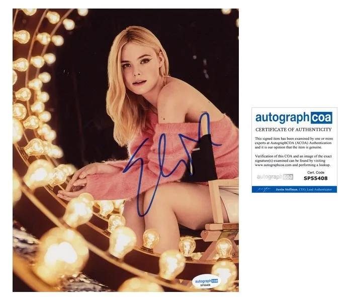 Elle Fanning — Elle Fanning "Margo's Got Money Troubles" AUTOGRAPH Signed 8x10 Photo ACOA