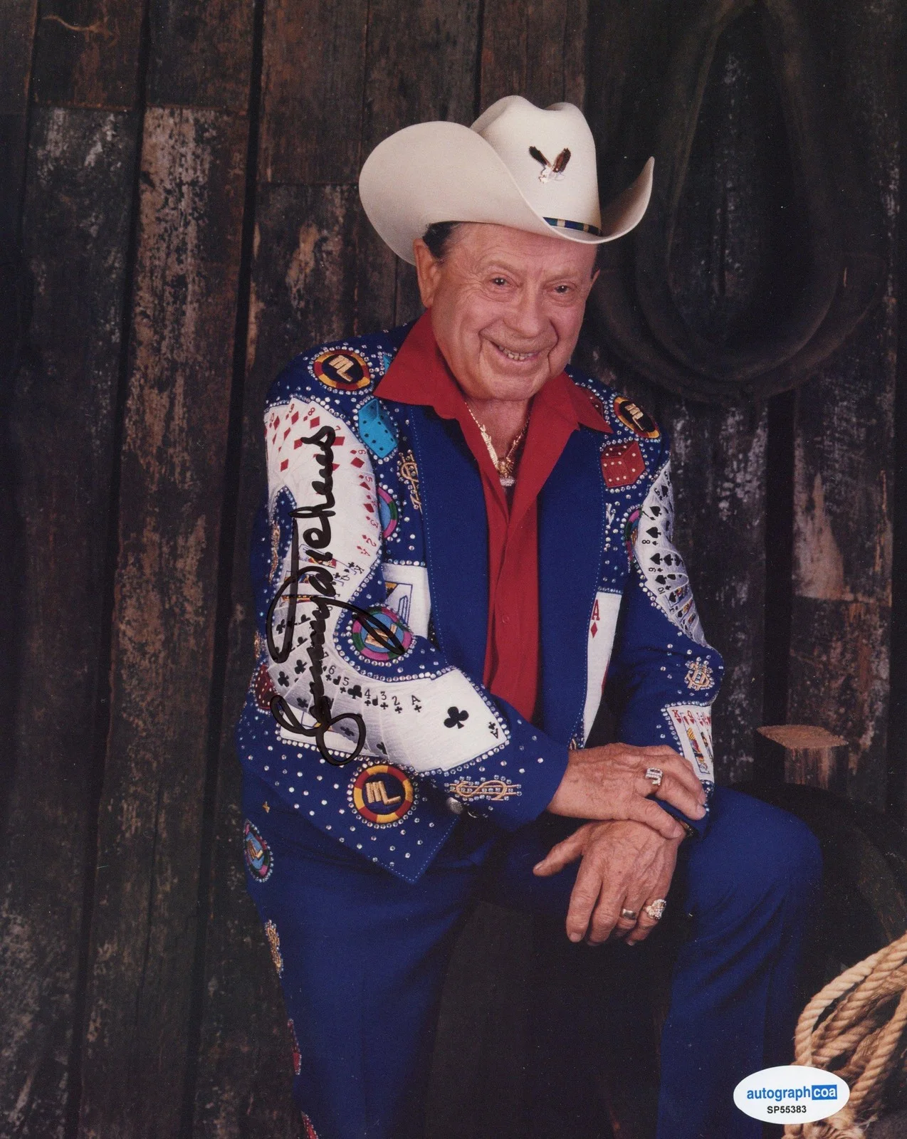 Little Jimmy Dickens — Little Jimmy Dickens "Grand Ole Opry" Singer AUTOGRAPH Signed 8x10 Photo B ACOA, изображение 2