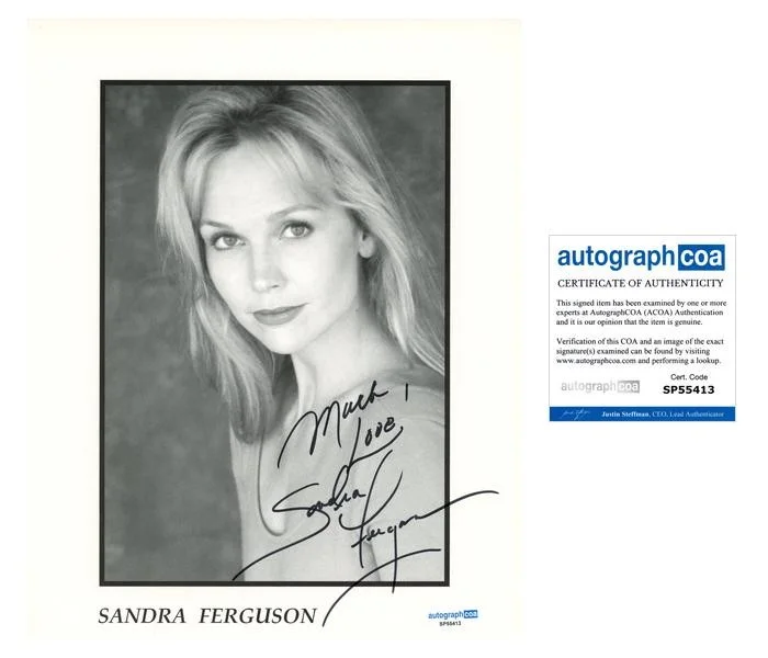 Sandra Ferguson — Sandra Ferguson "Another World" AUTOGRAPH Signed Autographed 8x10 Photo B ACOA