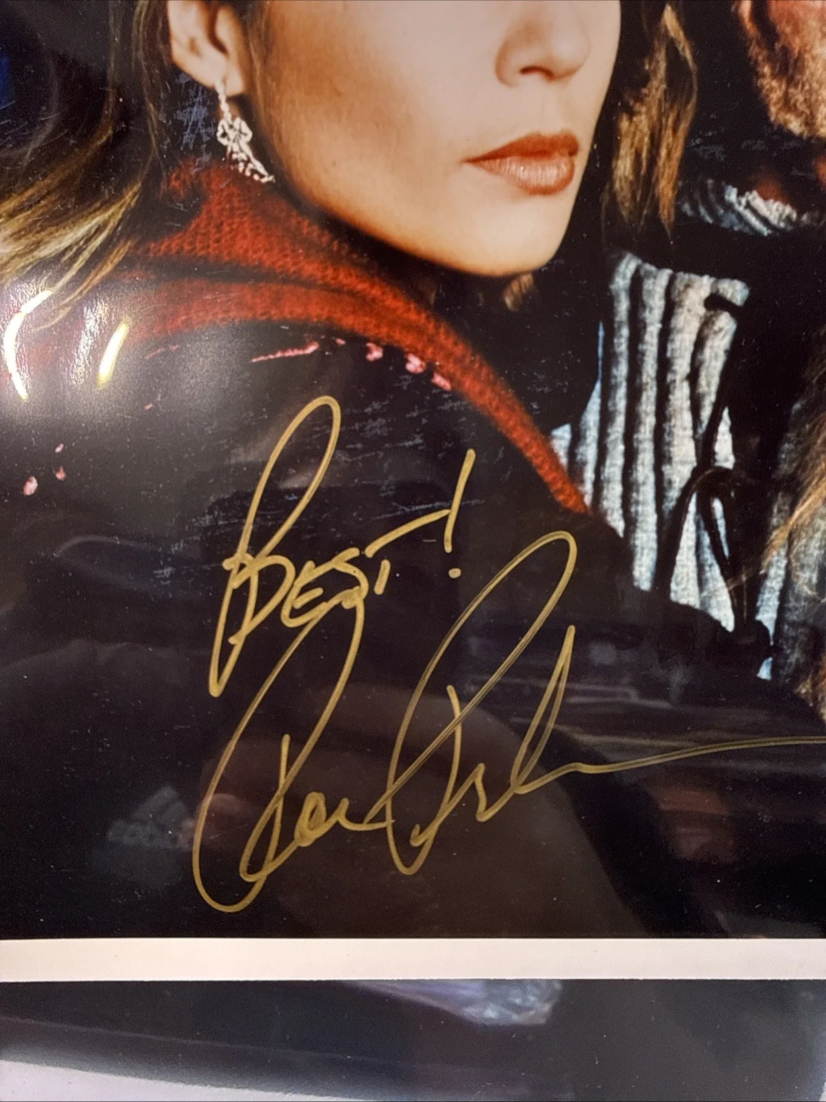Vintage Ron Pearlman & Linda Hamilton signed 8x10 Beauty and the Beast Original, изображение 3