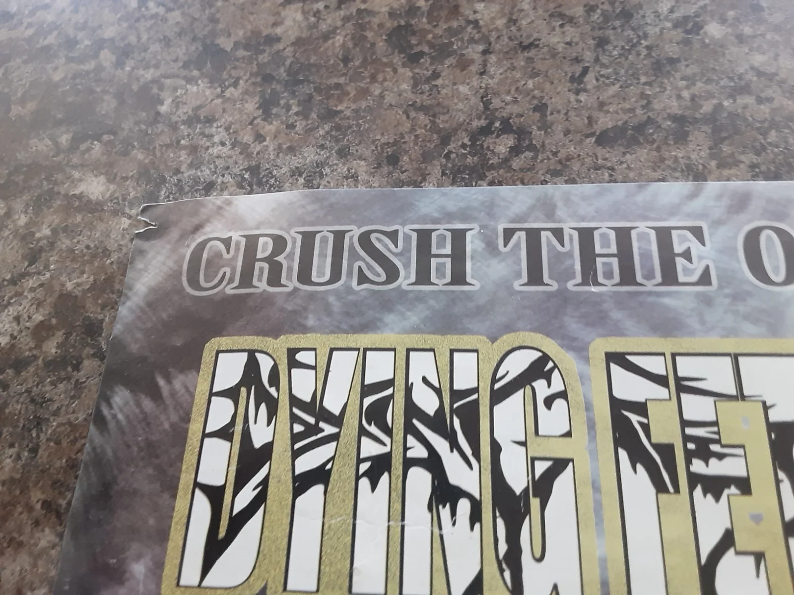 Crush The Opposition Tour '01 Promo Poster Dying Fetus, Gorguts Original 11x17, изображение 3