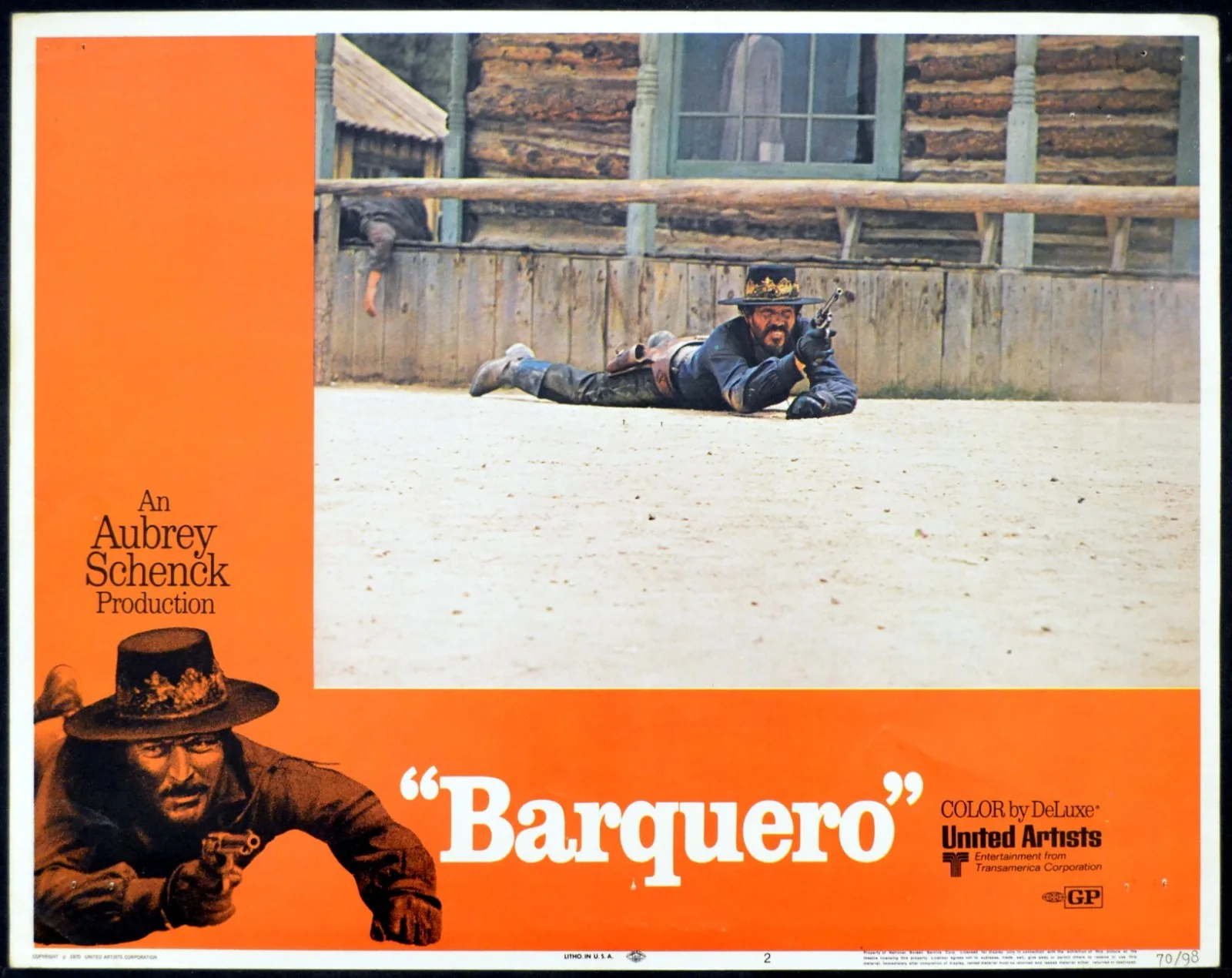BARQUERO 1970 Lee Van Cleef, Warren Oates, Mariette Hartley 7 LOBBY CARDS, image 2