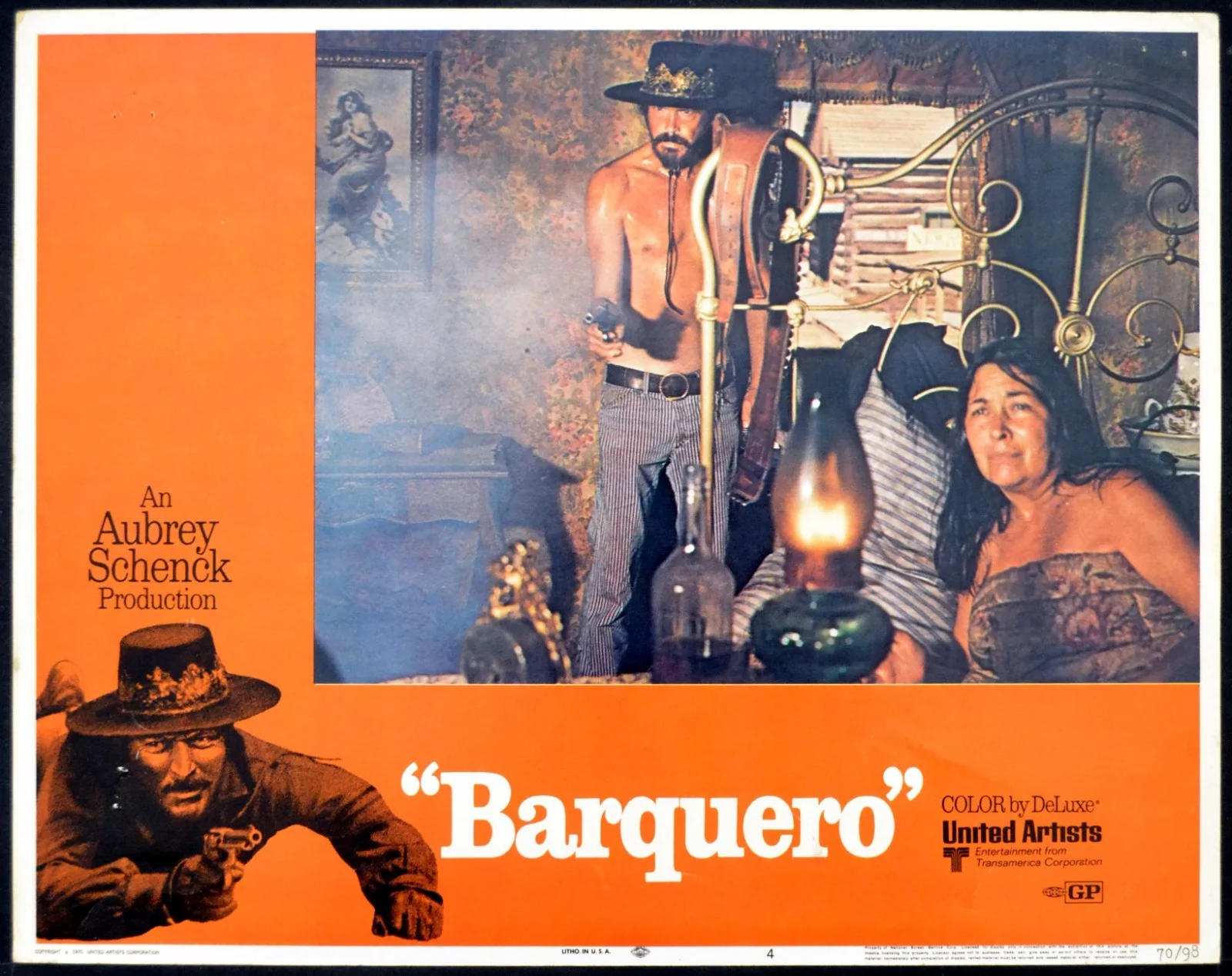 BARQUERO 1970 Lee Van Cleef, Warren Oates, Mariette Hartley 7 LOBBY CARDS, image 4