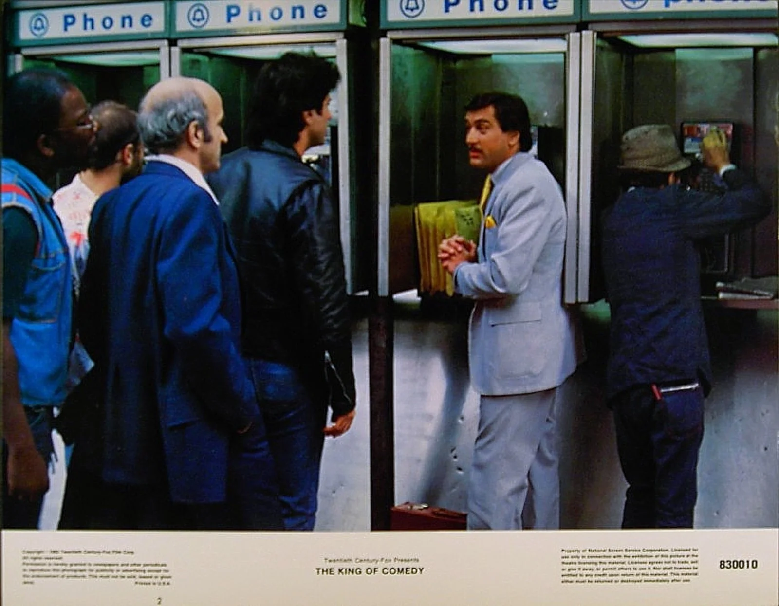 KING OF COMEDY 1983 Robert De Niro MARTIN SCORSESE 5 LOBBY CARDS, изображение 2