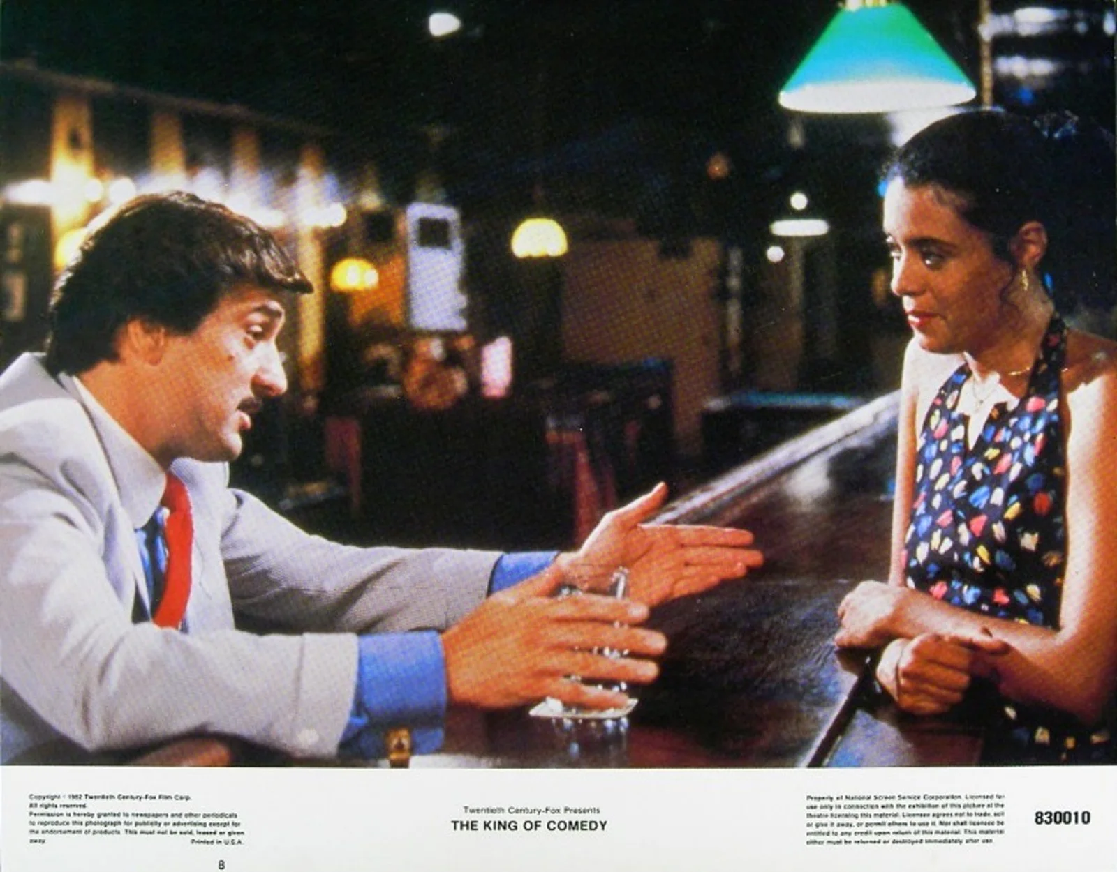 KING OF COMEDY 1983 Robert De Niro MARTIN SCORSESE 5 LOBBY CARDS, изображение 5