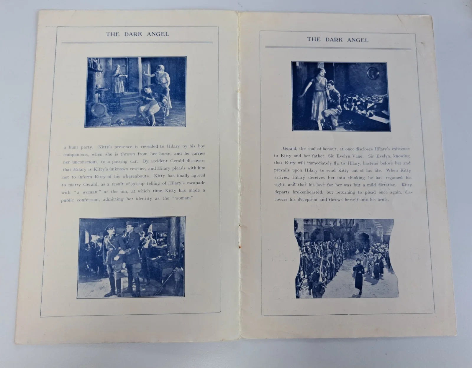 1926 London film premier programme "The Dark Angel" Vilma Banky Ronald Colman, изображение 4