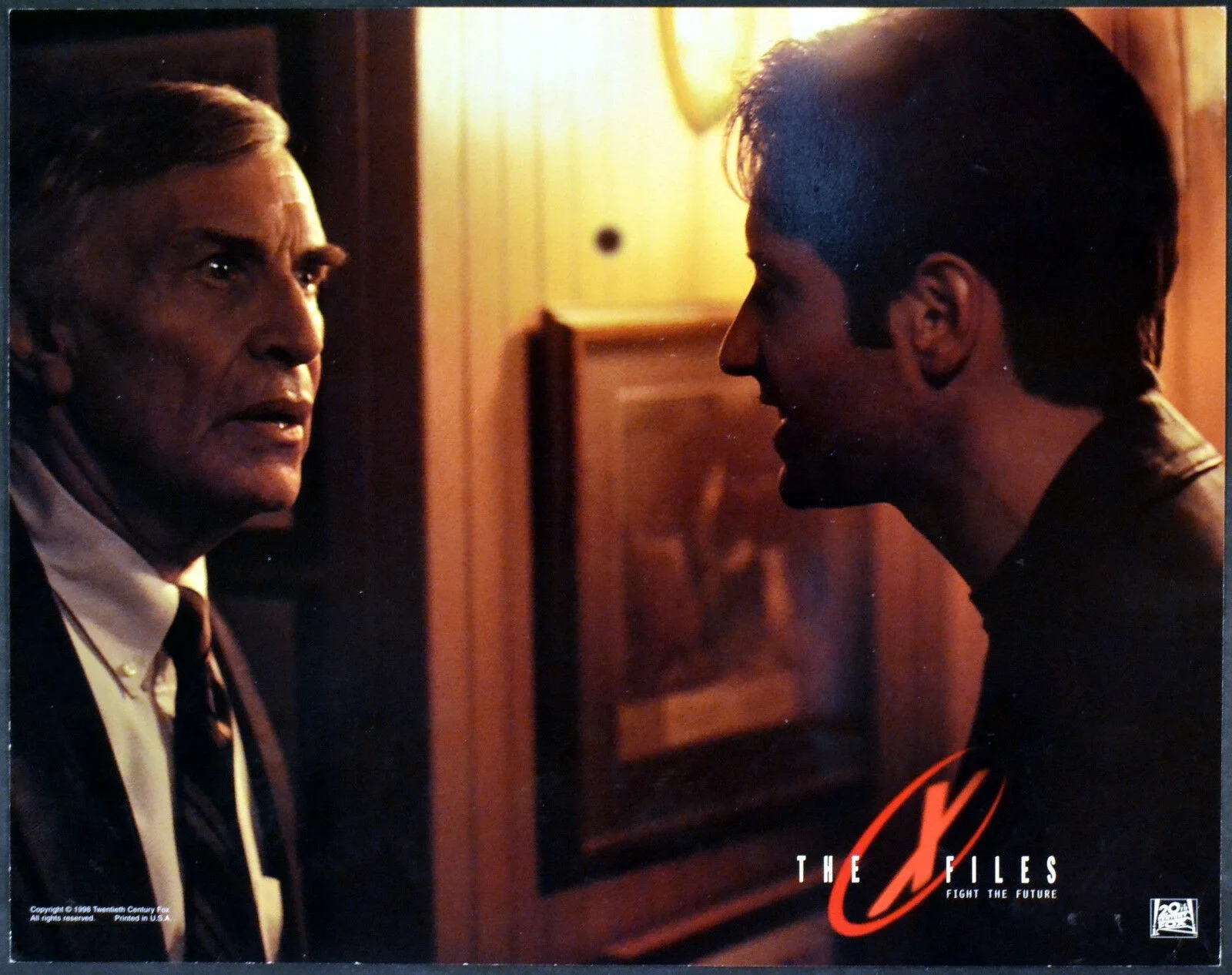 X FILES 1998 David Duchovny, Martin Landau, John Neville 5 LOBBY CARDS, изображение 2