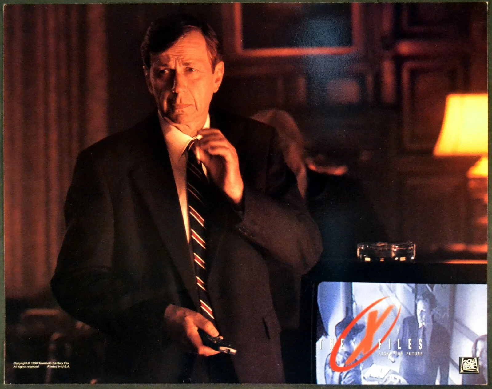 X FILES 1998 David Duchovny, Martin Landau, John Neville 5 LOBBY CARDS, изображение 3