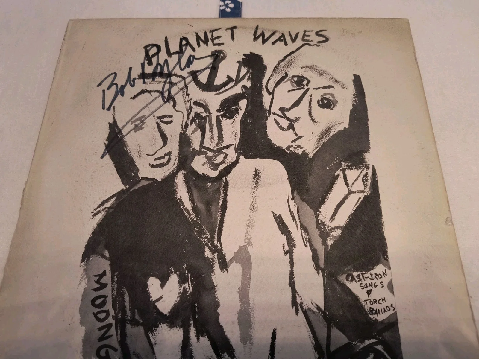 BOB DYLAN Autograph Signed "Planet Wave's" Album STUNNING!, image 2