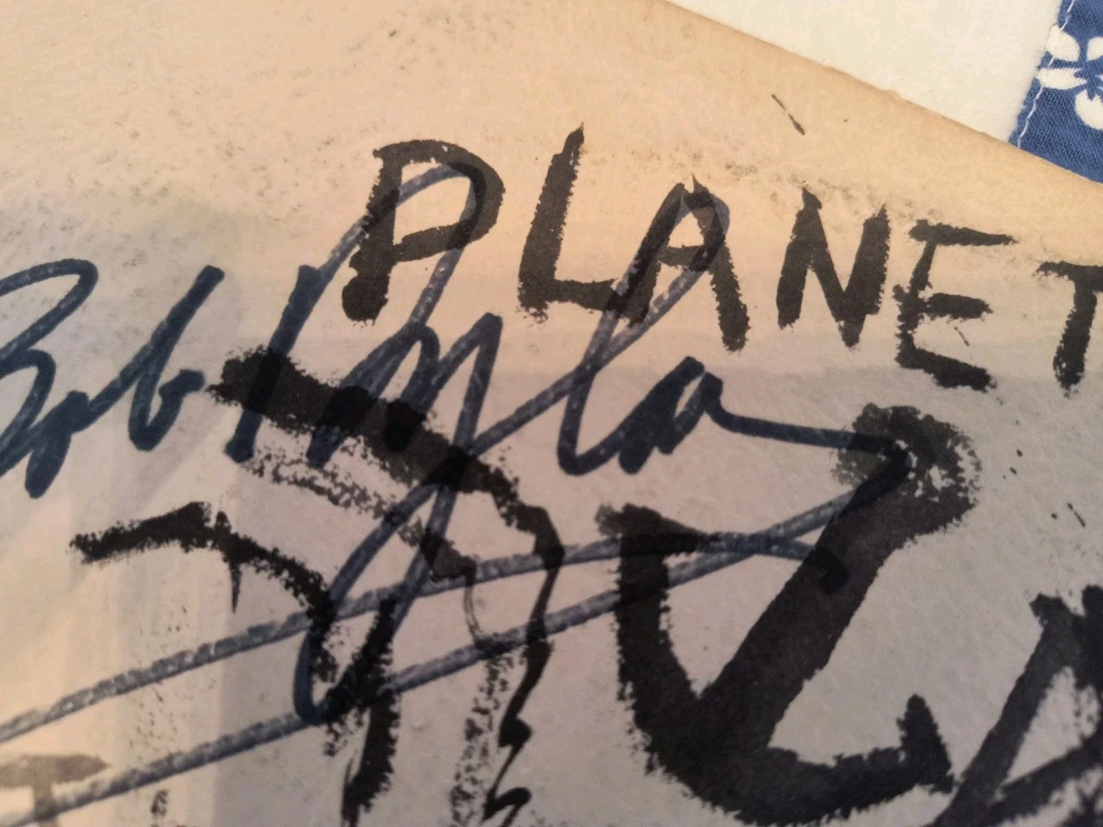 BOB DYLAN Autograph Signed "Planet Wave's" Album STUNNING!, image 5