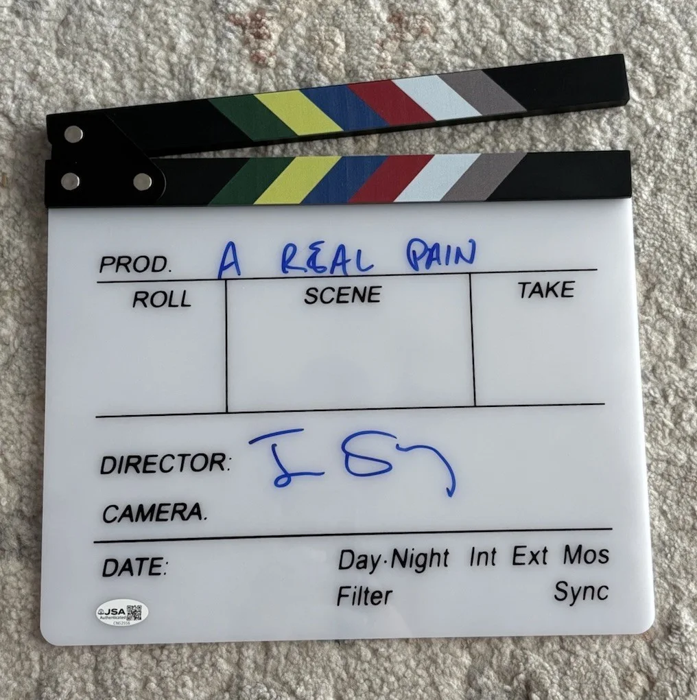 Jesse Eisenberg — Jesse Eisenberg Signed Autographed Directors Clapper A Real Pain Director JSACOA, изображение 2