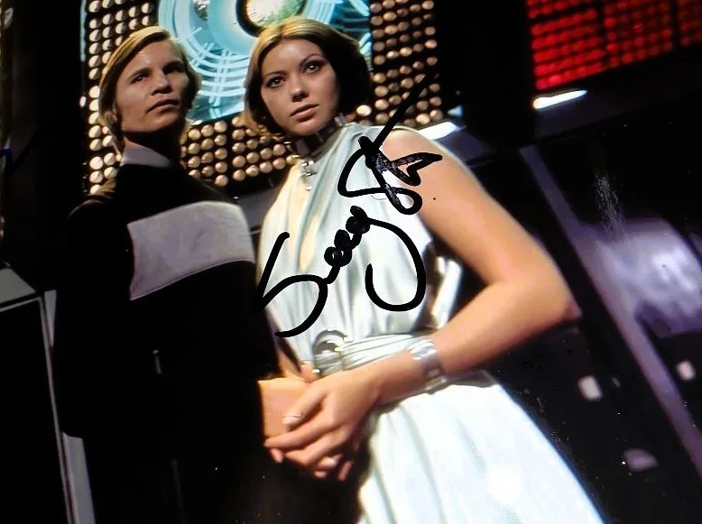 Jenny Agutter, Michael York, Peter Ustinov — LOGAN'S RUN cast signed JENNY AGUTTER, Michael York 8x10 with UACC CO A, image 2