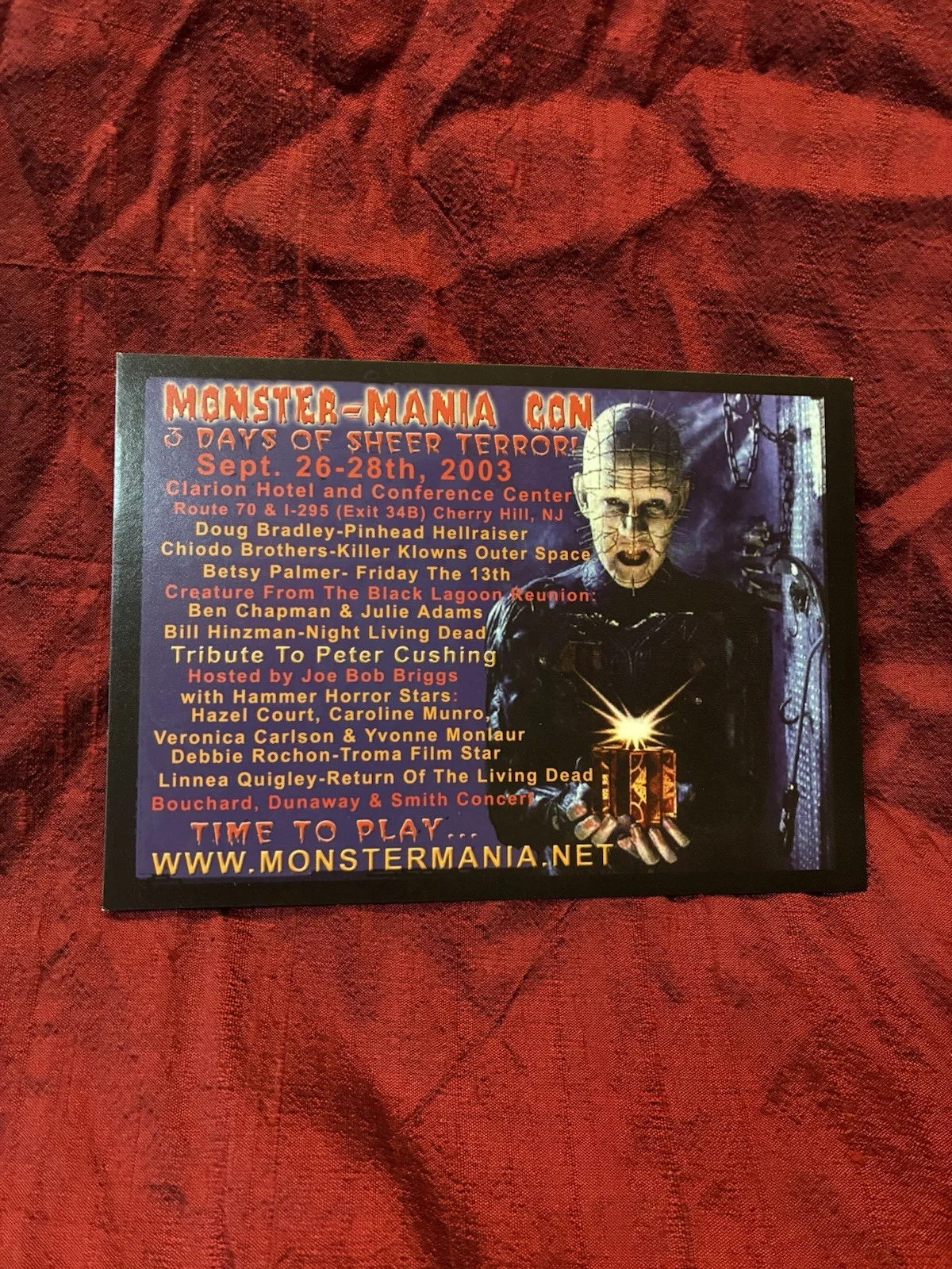 Creature Black Lagoon Autograph Ben Chapman Signed Monster Mania Promo Card 2003, изображение 3