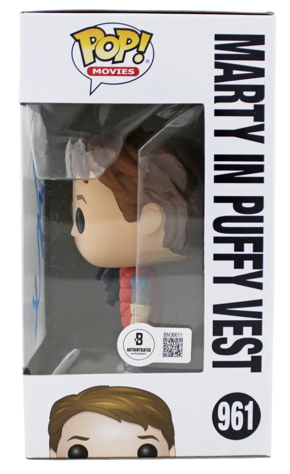 Michael J. Fox — Michael J. Fox Back To The Future Signed #961 Funko Pop Vinyl Figure BAS, изображение 3