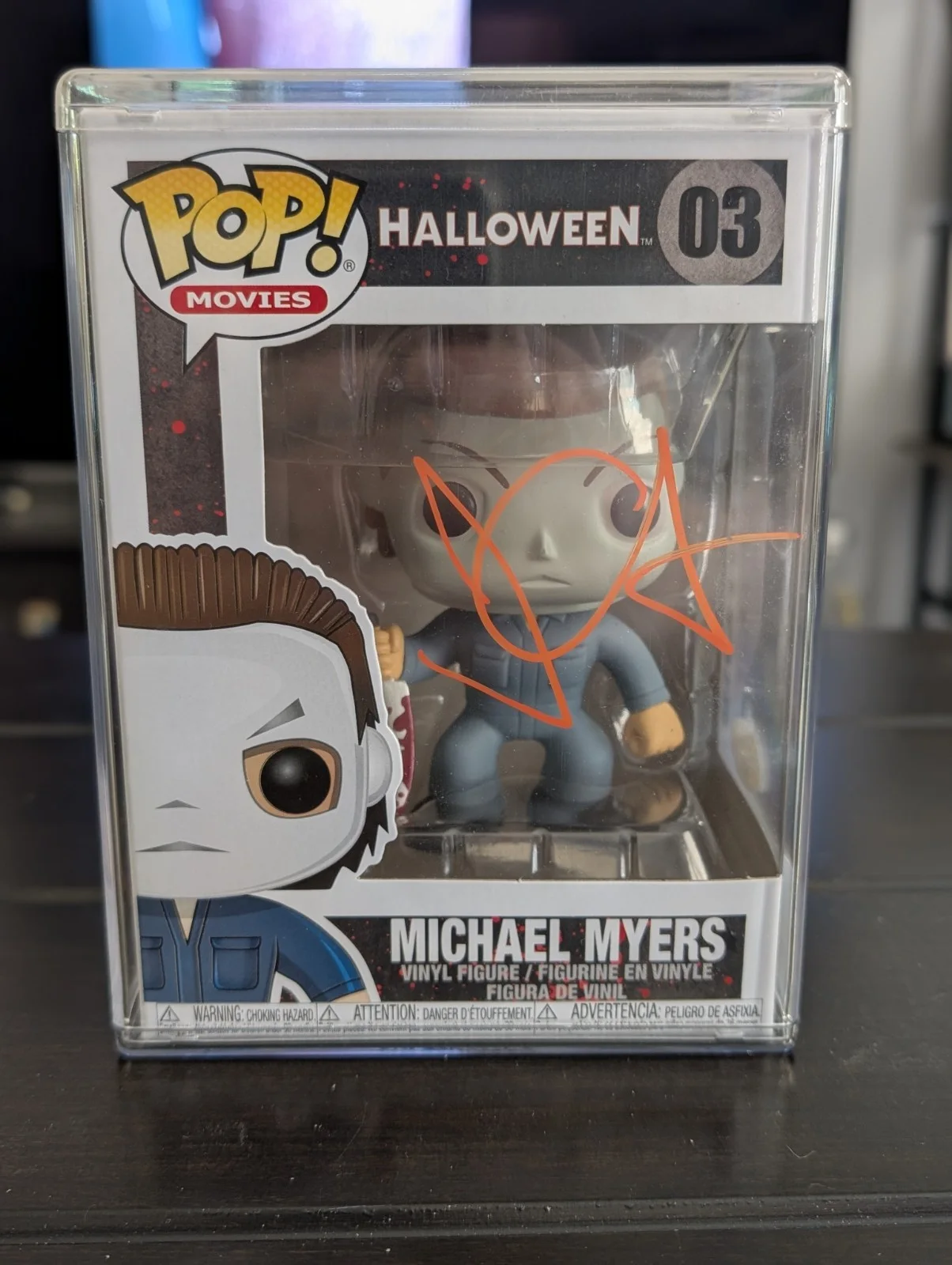 John Carpenter — John Carpenter signed and Certified Michael Myers Funko Pop #03 JSA COA, изображение 2