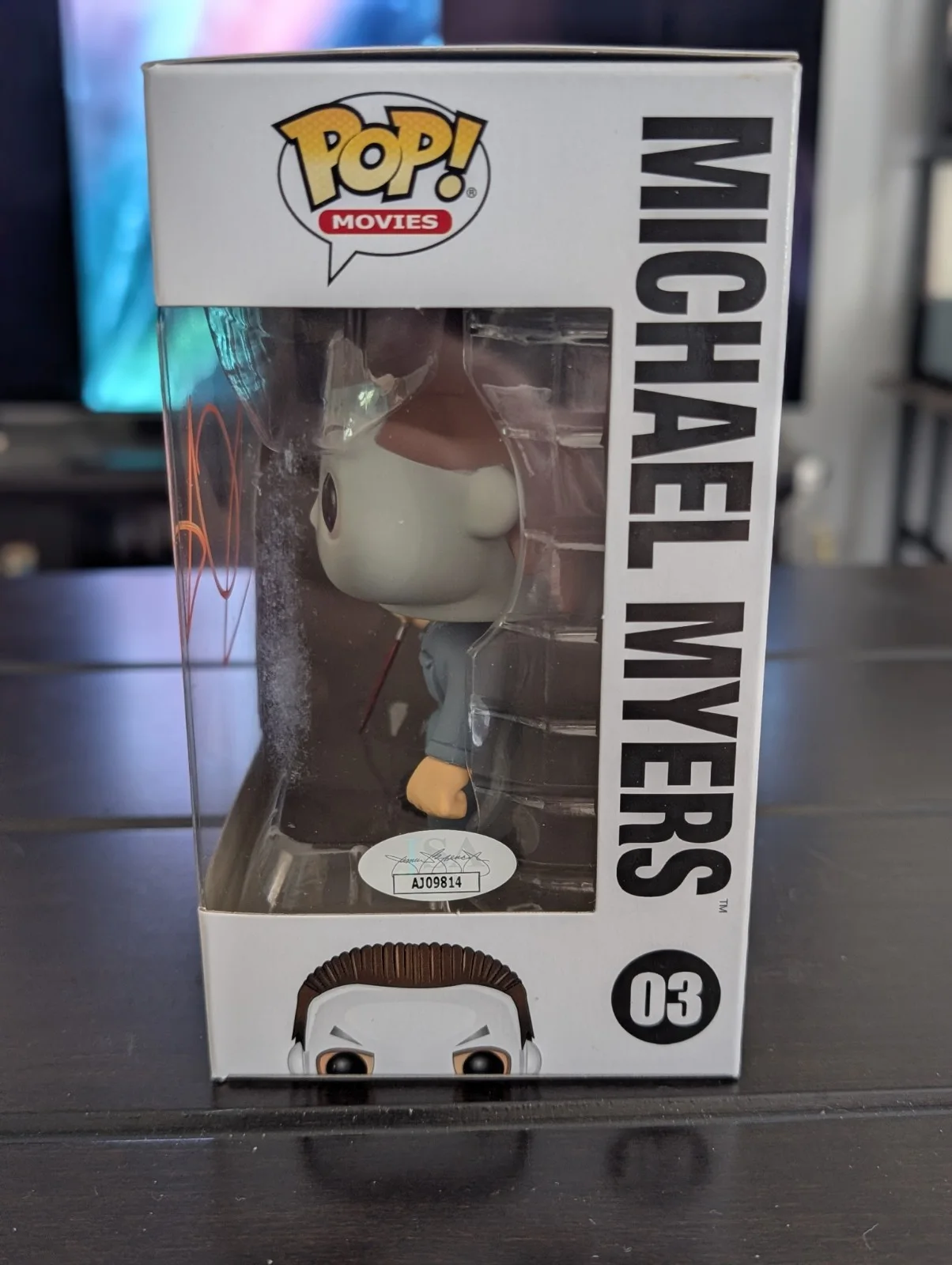 John Carpenter — John Carpenter signed and Certified Michael Myers Funko Pop #03 JSA COA, изображение 5