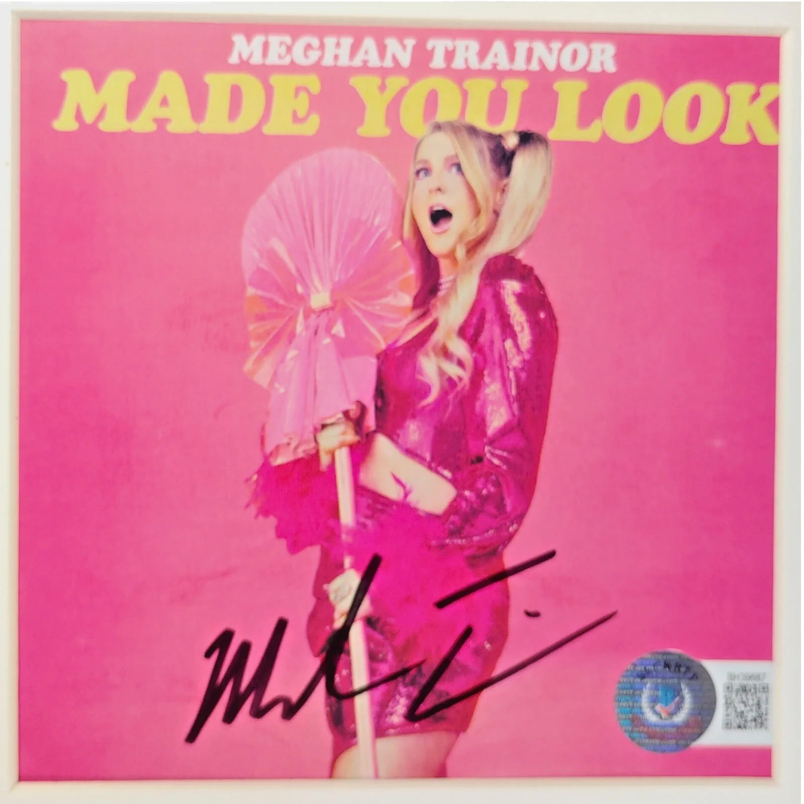 Meghan Trainor — Meghan Trainor Signed Made You Look CD Framed Beckett BAS COA Pop RnB Album, image 2