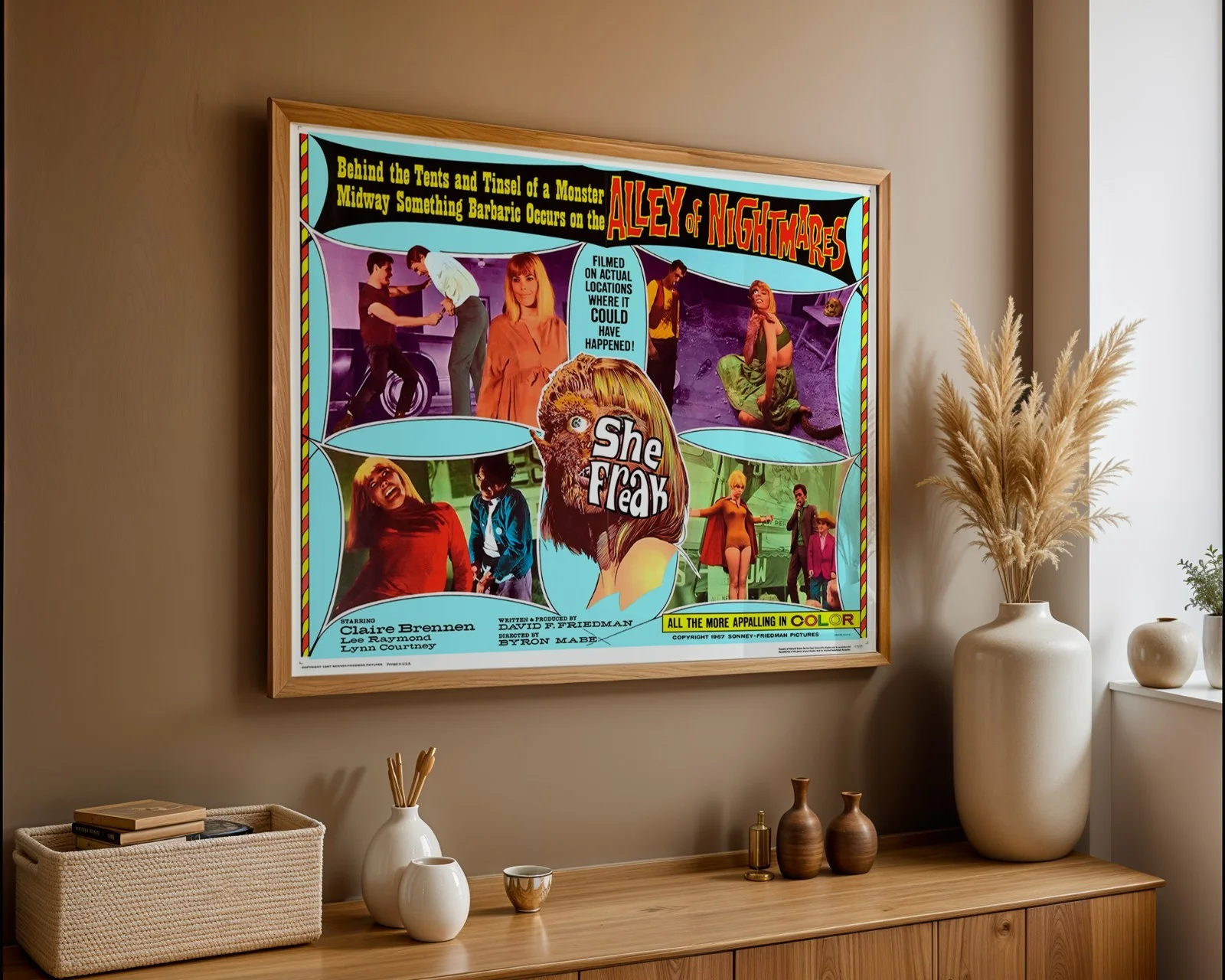 She Freak - 1967 Exploitation Horror Restored 28" x 22" US Half Sheet, image 3