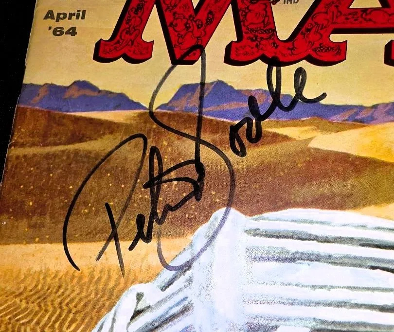 Peter O'Toole — PETER O'TOOLE signed MAD MAGAZINE... 1964 issue. With UACC COA, изображение 2