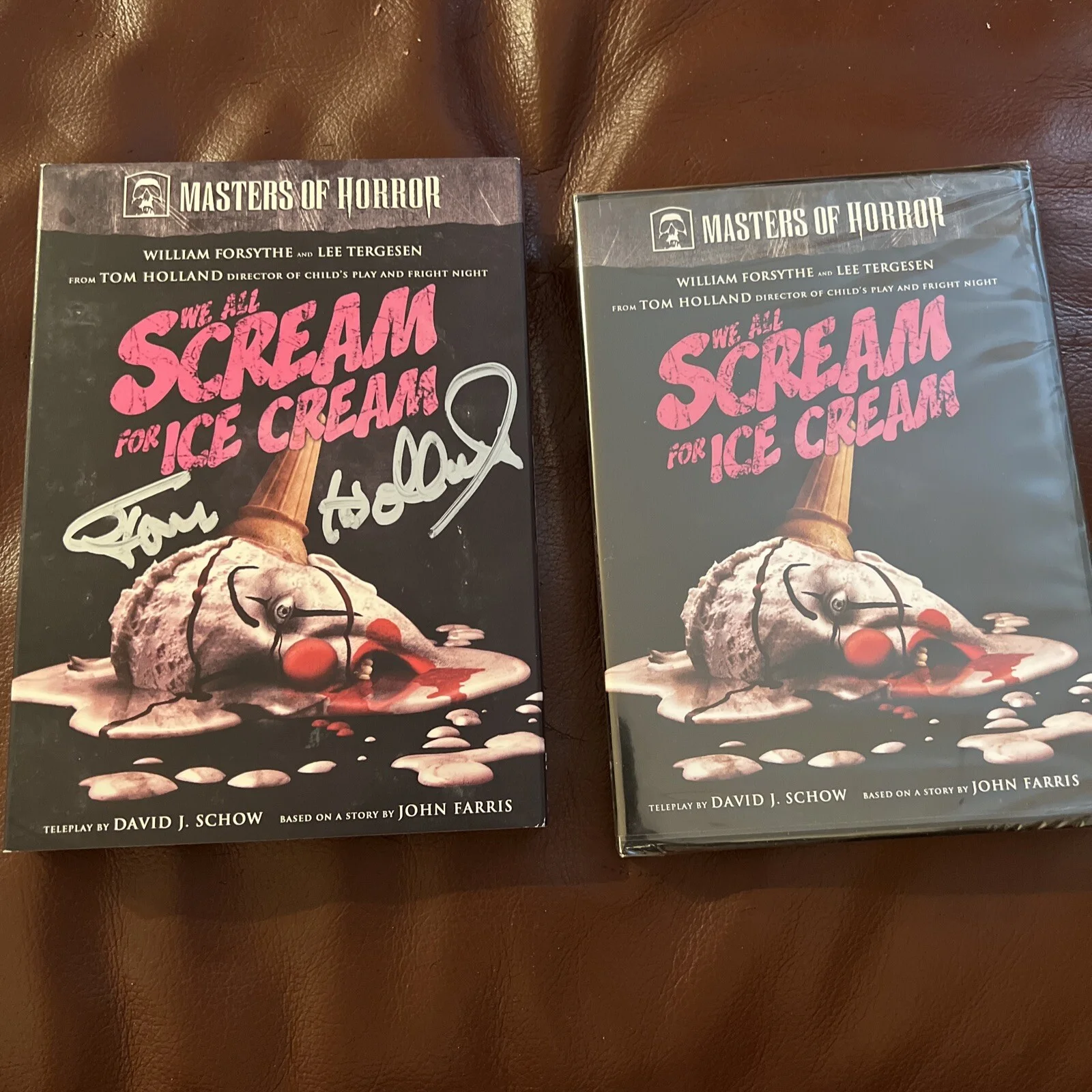 SIGNED Tom Holland Masters of Horror: We All Scream for Ice Cream DVD NEW, image 3