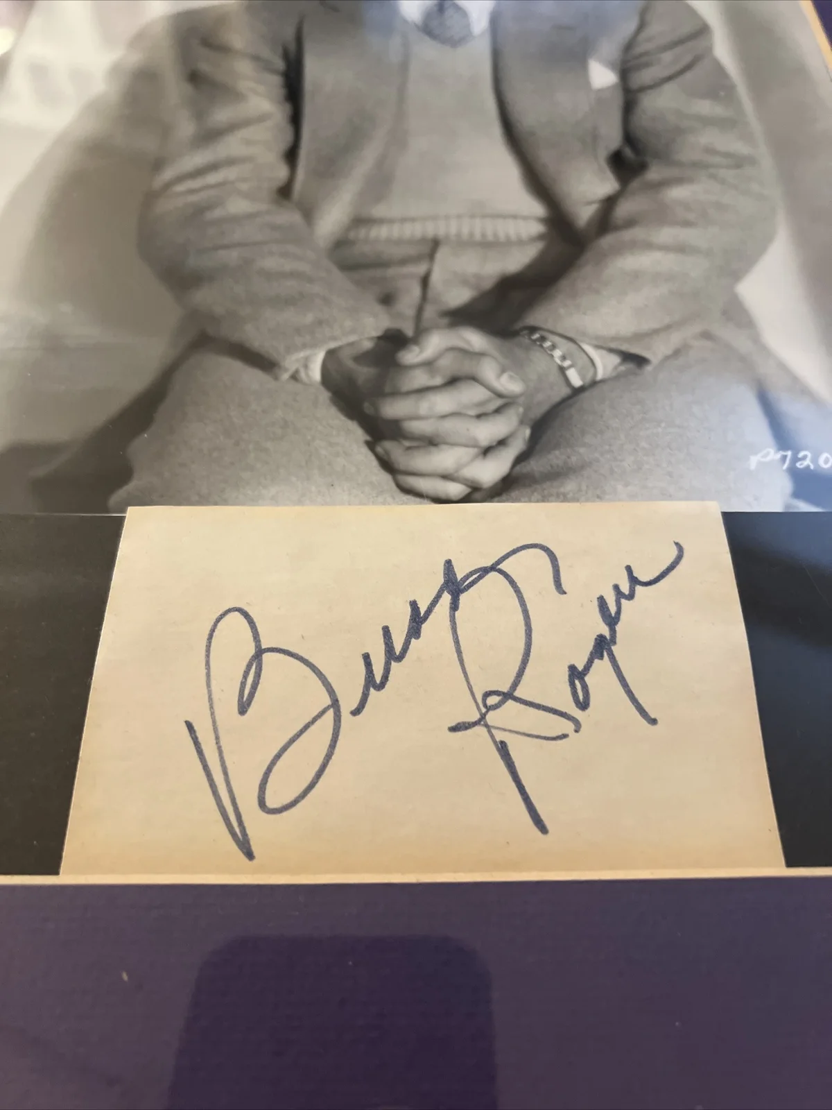SIGNED Framed Buddy Rogers "America's Boy Friend" Clipping Silent Film Star, изображение 2