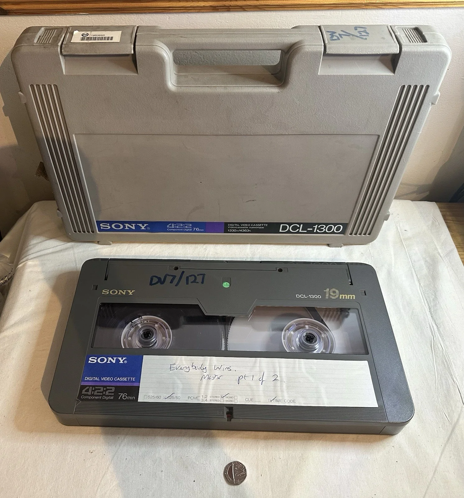SONY DCL-1300 D-2 DIGITAL VIDEO CASSETTE TAPE Potential Master Everybody Wins, изображение 2