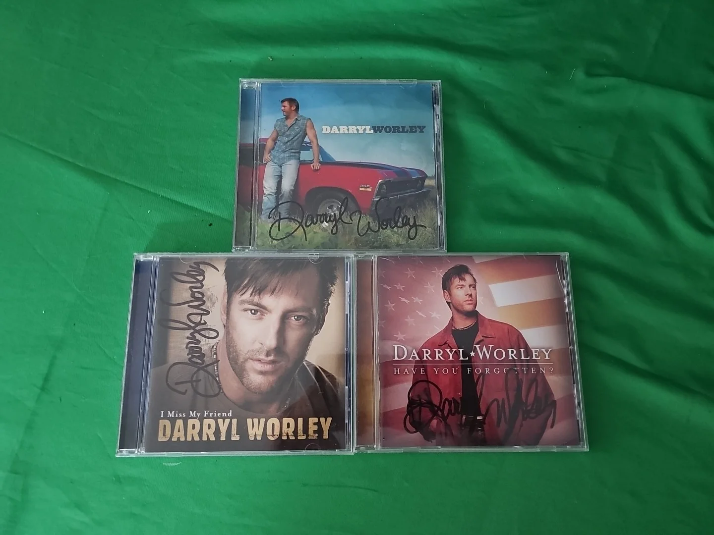 Darryl Worley — DARRYL WORLEY Signed Lot Of 3 Autographed CD Have You Forgotten I Miss My Friend