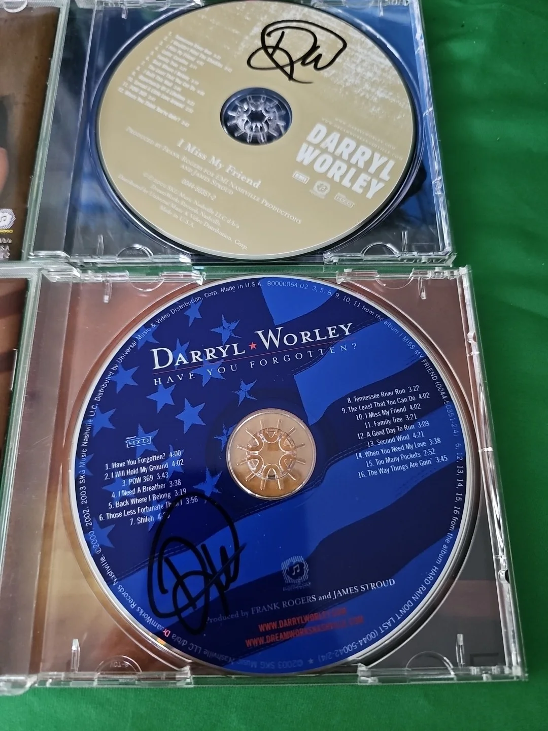 Darryl Worley — DARRYL WORLEY Signed Lot Of 3 Autographed CD Have You Forgotten I Miss My Friend, изображение 4