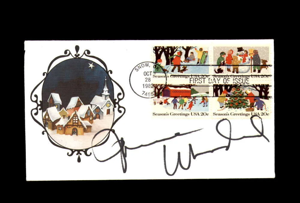 Joanne Woodward — Joanne Woodward JSA Coa Signed 1982 First Day Cover Cache FDC Autograph