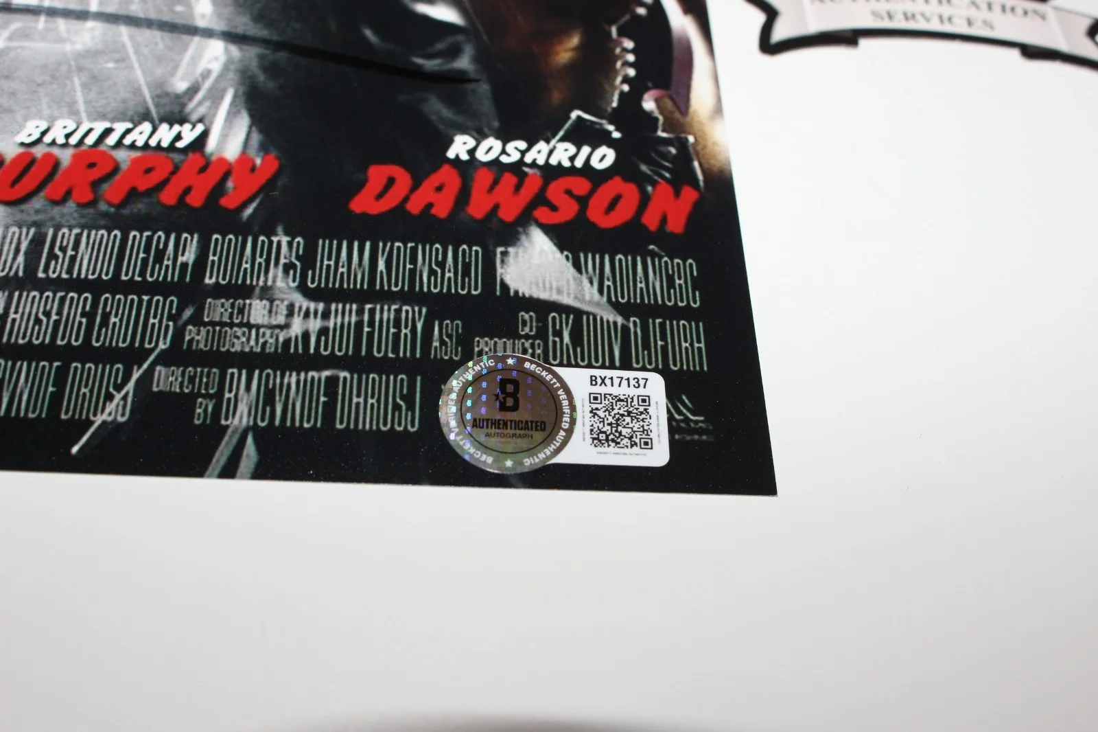 ROBERT RODRIGUEZ SIGNED 'SIN CITY' 12x18 MOVIE POSTER 1 BECKETT COA AUTOGRAPH, изображение 2