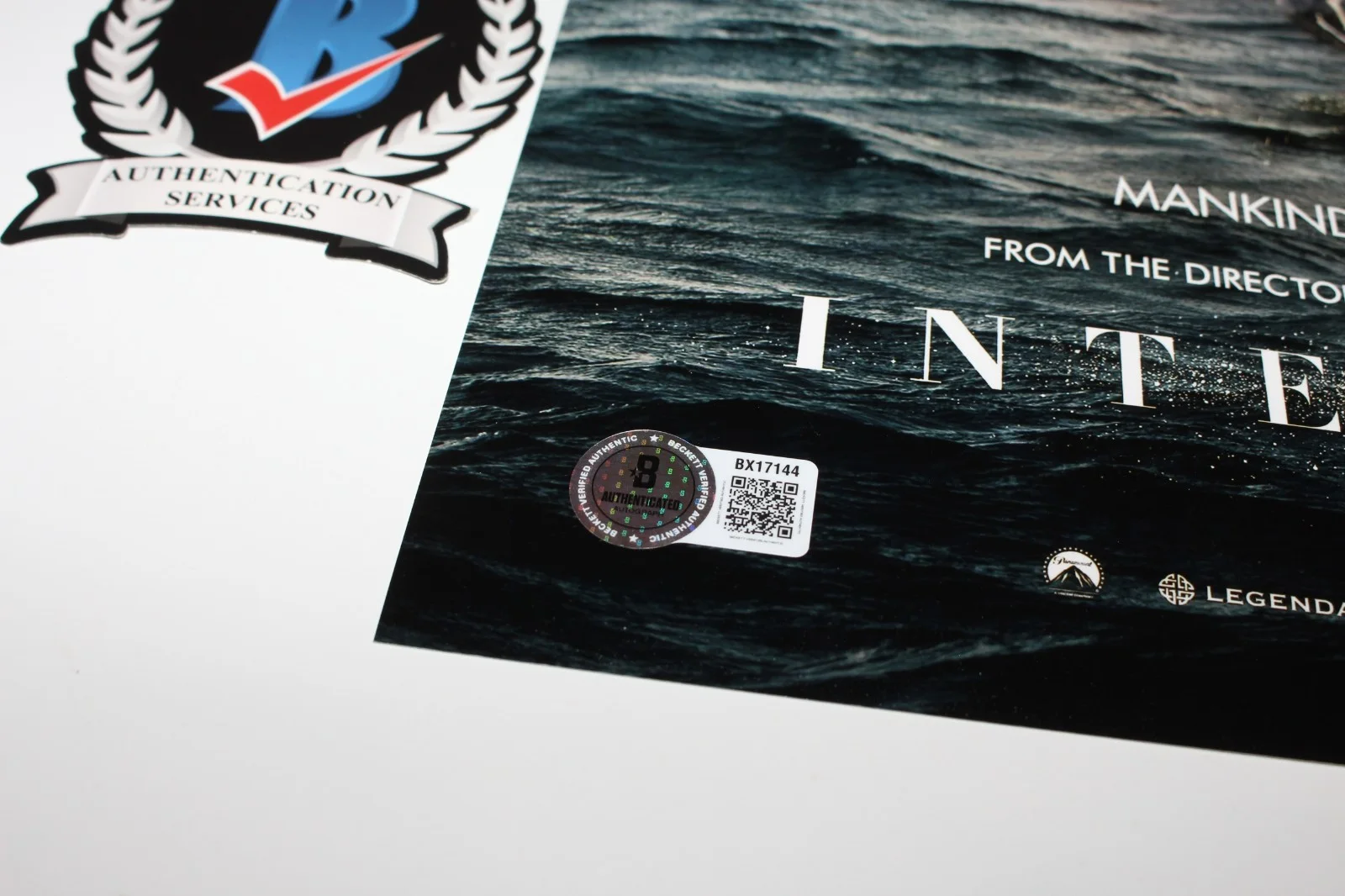 MATTHEW MCCONAUGHEY SIGNED 'INTERSTELLAR' 12x18 MOVIE POSTER 1 BECKETT BAS COA, image 3