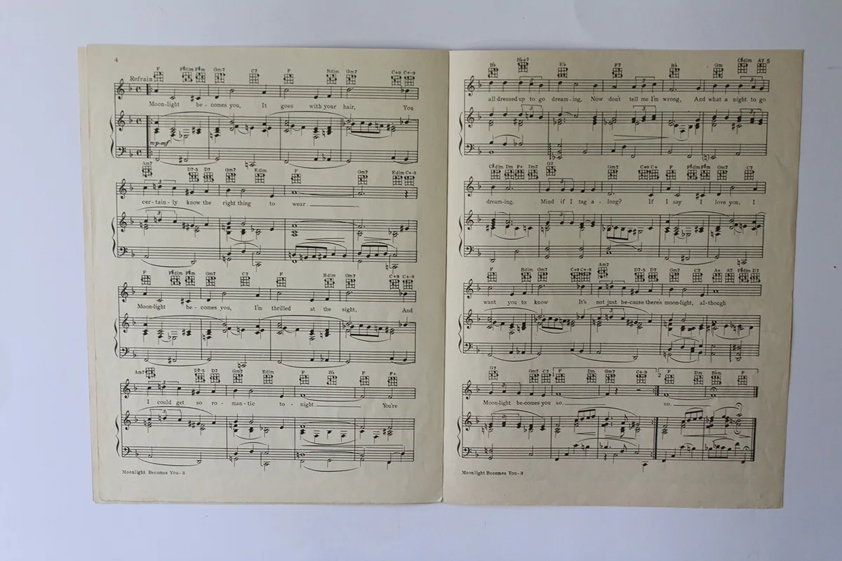 Bob Hope — BOB HOPE - Autograph / Signed Vintage Sheet Music - "MOONLIGHT BECOMES YOU", изображение 4
