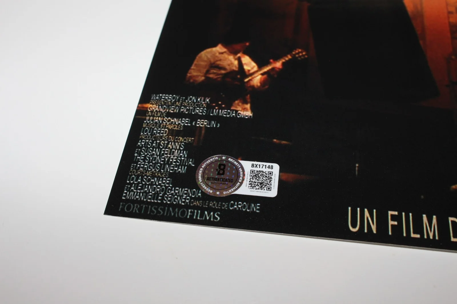 JULIAN SCHNABEL SIGNED LOU REED BERLIN CONCERT FILM 12x18 POSTER 1 BECKETT COA, изображение 2